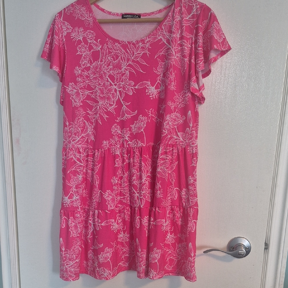 HEIMISH USA Pink Floral Tunic